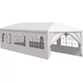 vidaXL Partytält 3x9 m vit