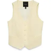 Vero Moda Kostymväst gul / vit
