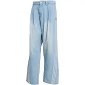 Adidas Originals Pressveckade jeans 'Adilenium Season 5' ljusblå / vit