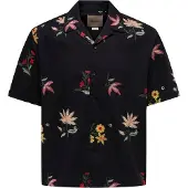 Only & Sons Skjorta 'ONSEDWARD' mörkgul / gran / rosa / svart