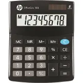 HP Kontorsräknare -OC 108/INT BX, 8-siffrig display, 125x101x33mm, svart