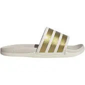 Adidas Pantolette 'Adilette Comfort 2.0' guld / vit