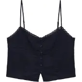 Pull&Bear Topp 'PACIFIC' marinblå
