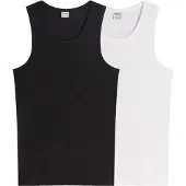 Bershka T-shirt svart / vit