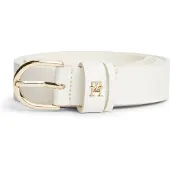 Tommy Hilfiger Bälte 'TH Monogram' vit