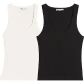 Bershka Topp svart / vit