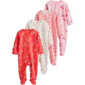 Next Pyjamas grön / rosa / röd / off-white