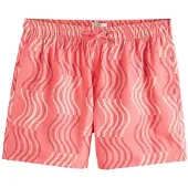 Next Badshorts ljusbeige / hallon / mörkrosa