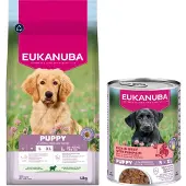 Eukanuba Puppy Large hundfoder med lamm och ris