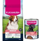 Eukanuba Senior Small Medium hundfoder med lamm & ris