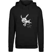 Mister tee Sweatshirt 'Walk In The Dark' röd / svart / vit