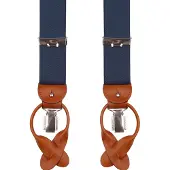 Profuomo Suspenders Petrol Mörkblå Blå