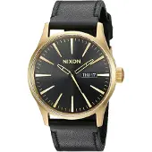 Nixon The Sentry Leather gold / black Storlek Uni