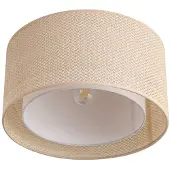 LINDBY Taklampa Soula , dimbar, Creme / bärnsten, Vardagsrum / matsal, Syntetmaterial, Lantlig / rustik, Taklampa
