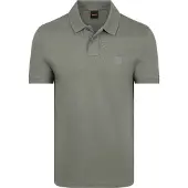 BOSS för män. 50507803 Slim Fit polotröja i bomullsstretch grön (M), Casual, Kort ärm