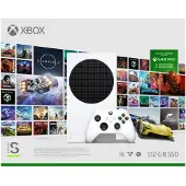Microsoft Xbox Series S | Spelkonsol - 1440p@60fps / 1080p@120fps - 512GB SSD NVme - Wi-Fi/LAN - HDMI 2.1 - Vit | Inklusive 1 x Xbox trådlös hand...
