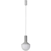 LUCANDE Hänglampa Florine , dimbar, Aluminium / grå / zink, Vardagsrum / matsal, Keramik, Design, Pendellampa