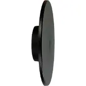 Milagro LED utomhus vägglampa Disk , Svart, Syntetmaterial, Modern, LED-vägglampa utomhus