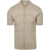 No-excess Stickad Topp Beige Storlek