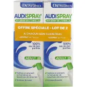 Parasanteonline Audispray Adulte Hygiène de l'Oreille Lot de 2 x 50ml