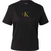 Calvin Klein Jeans T-shirt 'CLASSIC' guld / svart