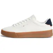 Tommy Hilfiger Logo Court Trainers WiTH Leather