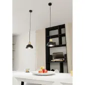 Emibig Hänglampa Seco LIGHTING, dimbar, Svart, Vardagsrum / matsal, Metall, Pendellampa