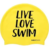 Buddyswim Live Love Swim Silicone Badmössa