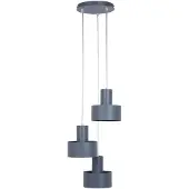 Sigma Hänglampa Rif 3 , dimbar, Svart, Vardagsrum / matsal, Metall, Modern, Pendellampa