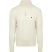 Tommy Hilfiger Half Zip Tröja Essential Off White Off-White Vit Storlek