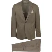 Suitable Flex Jersey Kostym Beige Storlek