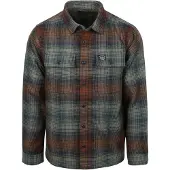 Superdry Överskjorta Miller Ullblandning Ombre Flerfärgad Brun Grå Mångfärgad Storlek