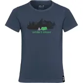 Jack Wolfskin Kids' Hiking Graphic T Midnight Sky