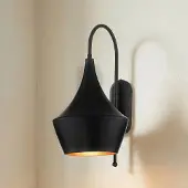 ROYALTECH Vägglampa Olaf , dimbar, Svart, Vardagsrum / matsal, Metall, Vägglampa, vägglampa inomhus