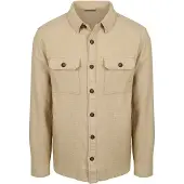 Suitable Overshirt Structure Beige Storlek
