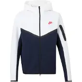 Nike Sweatjacka 'Tech Fleece' marinblå / vit