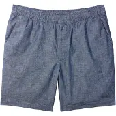Calvin Klein Jeans Cotton Chambray Drawstring Shorts