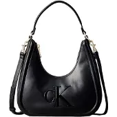 Calvin Klein Embossed Monogram Crescent Bag