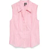 Vero Moda Blus 'VMFRIBA' rosa / hallon / vit