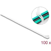 DeLOCK 18642 Buntband Vit Återanvändbar 100 st