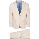 Suitable BASE Kostym Ecru Beige Off-White Storlek