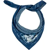 Calvin Klein Scarf 'Graphic Print Lightweight' safir / vit
