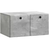 vidaXL Väggmonterad TV-bänk Väggmonterad Betonggrå 59,5 x 41 x 30 cm