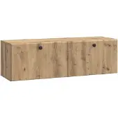 vidaXL Väggmonterad TV-bänk Artisan-ek 98 x 31 x 30 cm Konstruerat trä