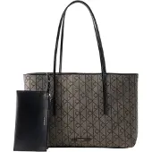 Calvin Klein Emblem Logo Jacquard Tote Bag With Pouch