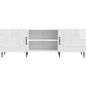 vidaXL TV-skåp Vit högglans 150 x 31 x 50 cm Konstruerat trä