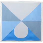 Calvin Klein Square Satin Colour Block Bandana Scarf