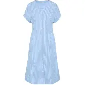 Calvin Klein Cotton Poplin Button Down Shirt Dress