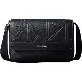 Calvin Klein Embossed Emblem Logo Messenger Bag