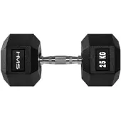 HMS -hantel Hex Pro gummerad 1 x 25 kg